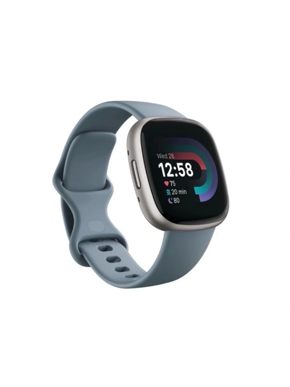 NEW Fitbit Versa 4 Fitness Smartwatch with Daily Readiness, GPS Waterfall Blue